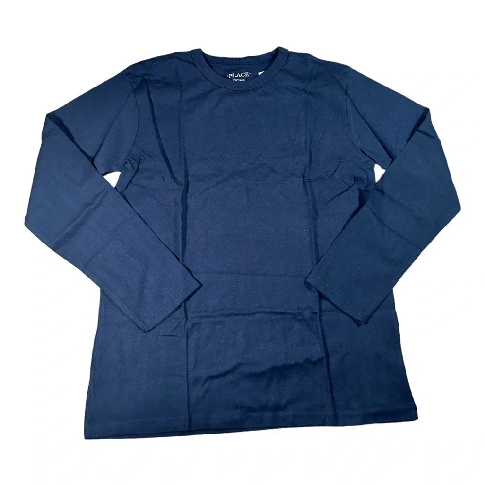 The Children’s Place Boys Regular Basic Layering Tee - New Navy (D1)